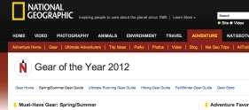 National Geographic Adventure - Gear of the Year 2012 